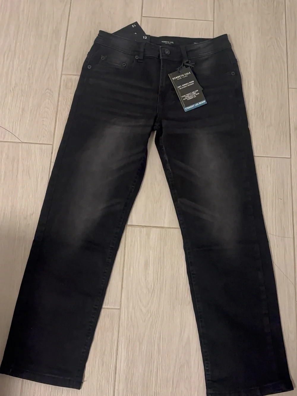 Kenneth Cole Black Straight-Leg Kids Jeans